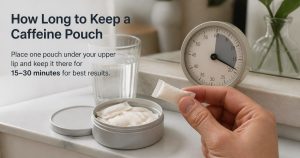 How Long Should You Keep a Caffeine Pouch Under Your Lip?